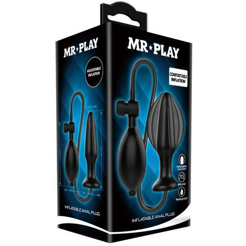 5" Inflatable Vibrating Butt Plug