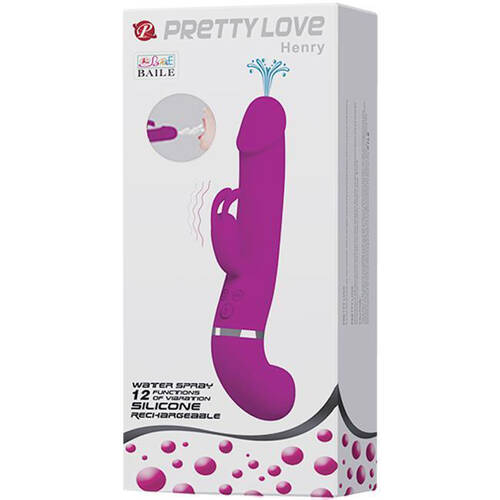 9" Henry Squirting Rabbit Vibrator