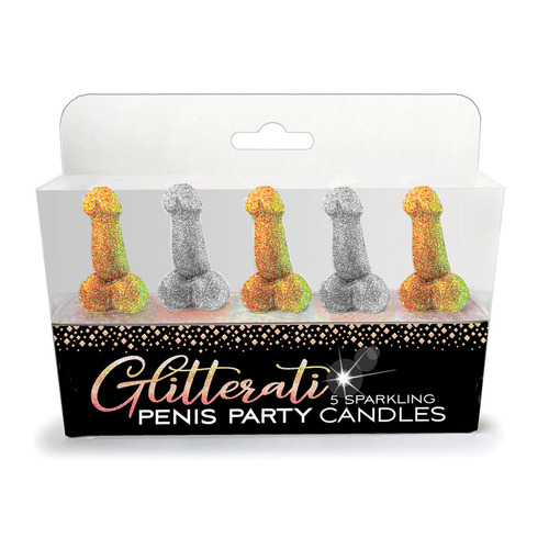 Penis Novelty Party Candles x5