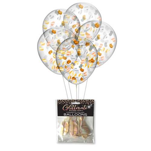  Boobie Confetti Balloons x5