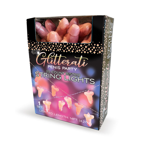 Glitterati Penis Party String Lights Light Up Party Decoration 4.2 Metre Length
