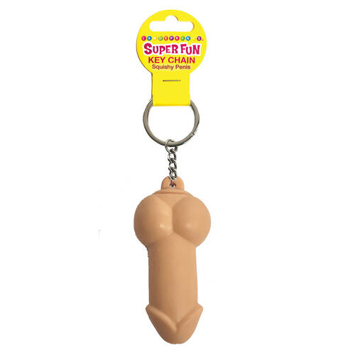 Super Fun Key Chain - Squishy Penis Novelty Keychain