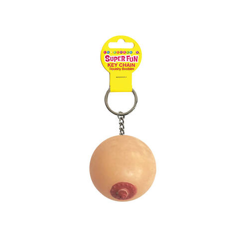 Super Fun Key Chain - Squishy Boob Novelty Keychain