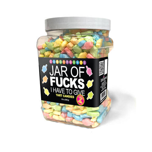 Jar Of Fucks I Have To Give Fruit Flavoured Lollies - 850 gram Jar