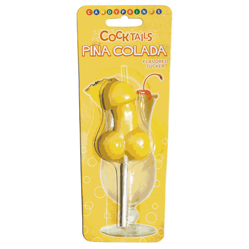 Cocktail Suckers Pina Colada Pina Colada Flavoured Dicky Lollypop