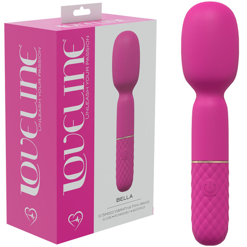 LoveLine - Bella - 10 Speed Vibrating Mi Pink 14 cm USB Rechargeable Massage Wand