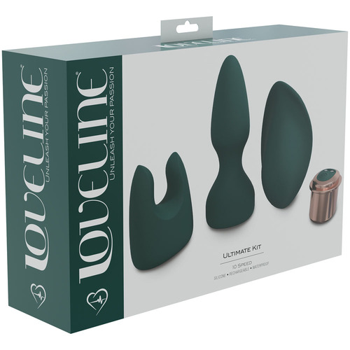 LOVELINE Ultimate Kit - Green Green USB Rechargeable Kit - 3 Piece Set