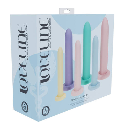 LOVELINE PelviFit Expanding Vaginal Dilator Coloured Vaginal Dilators - Set of 6 Sizes