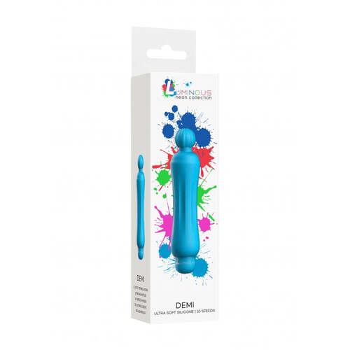 Demi - ABS Bullet With Silicone Sleeve - 10-Speeds - Turquoise