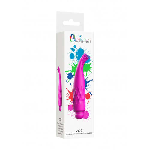 Zoe Abs Bullet With Silicone Sleeve 10 Speeds Fuchsia