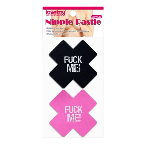FUCK ME Cross Nipple Pasties