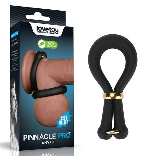 Pinnacle Pro Anyfit Stretcher Black Adjustable Cock Ring