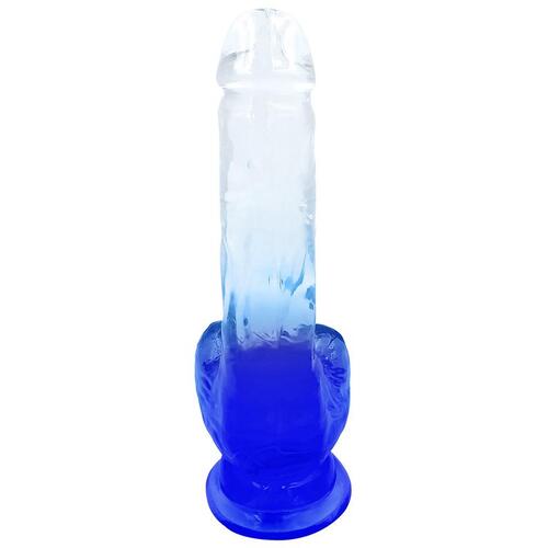 Playful Riders 7 in. Cock with Balls Blue