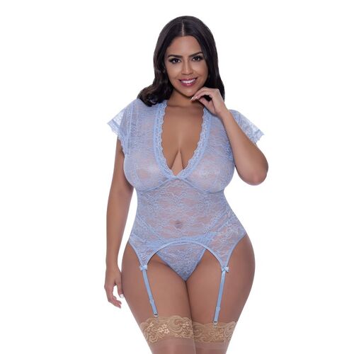 Cap Sleeve Basque Thong Set 2Xl