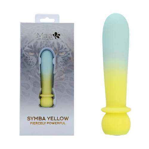 Maia SYMBA - Yellow Yellow 10.8 cm USB Rechargeable Powerful Bullet