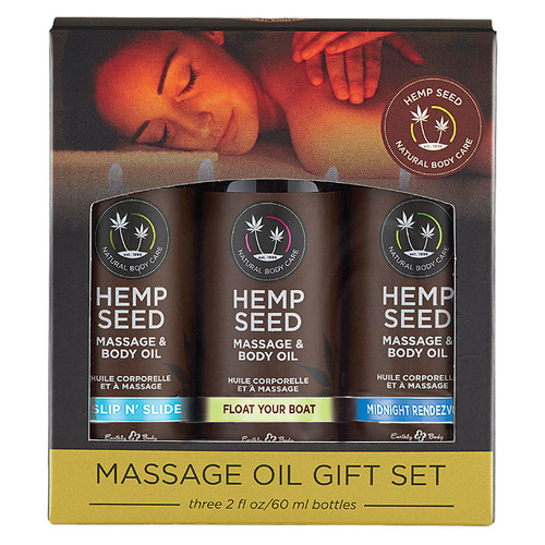 Hemp Seed Massage Oil Gift Set
