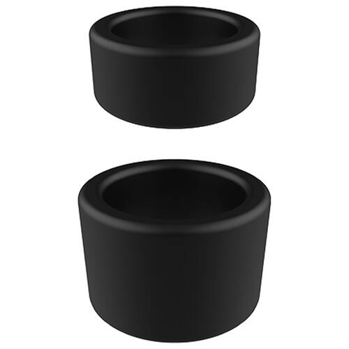 Nero by Playful - Liquid Silicone Ball Stretcher Rings - 2 Pack