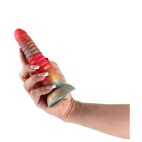 Colours Stacked 6in. Dildo Red/Gold