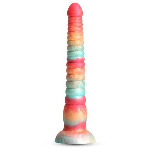 Colours Stacked 9in. Dildo Red/Gold