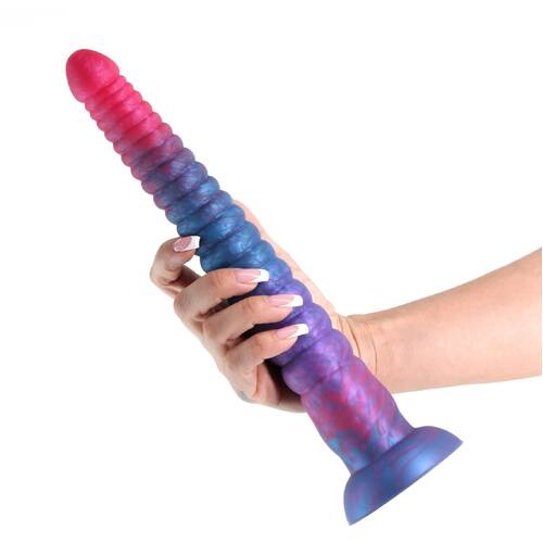Colours Stacked 12in. Dildo Pink/Blue