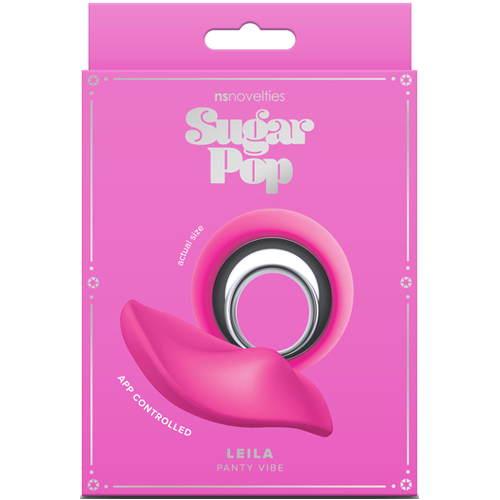 Sugar Pop Leila - Pink Pink USB Rechargeable Panty Vibrator with Remote