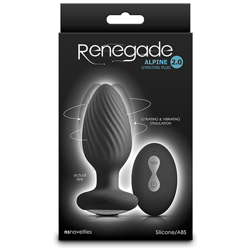 Renegade Alpine 2.0  10.7cm Usb Rechargeable Gyrating Anal Plug With Remote
