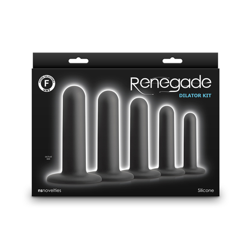Renegade Dilator Kit - Black Black Anal Dilator Kit - Set of 5