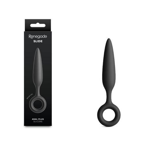 Renegade Slide - Black Black 12.7 cm Anal Plug