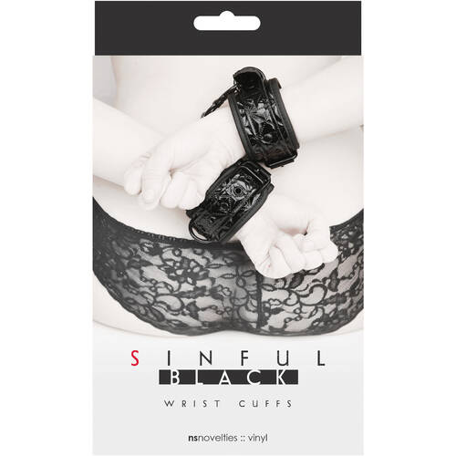 Faux Leather Wrist Cuffs