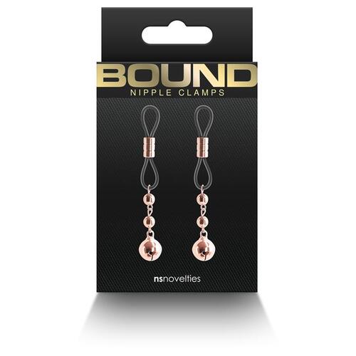 Bound Nipple Clamps D1 Rose Gold