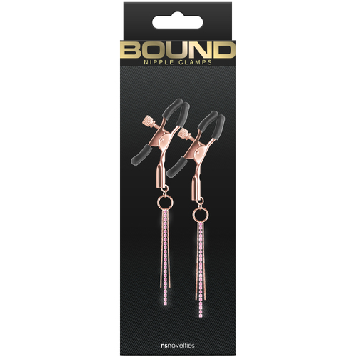 Bound Nipple Clamps D3 Rose Gold