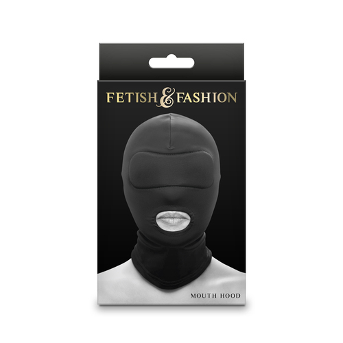 Fetish & Fantasy - Mouth Hood - Black Black Hood