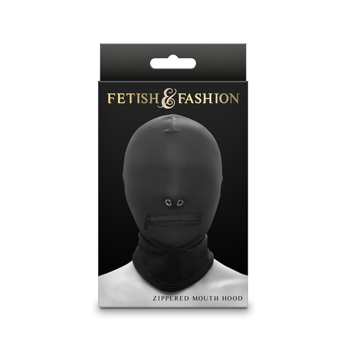 Fetish & Fantasy Zippered Mouth Hood   Hood
