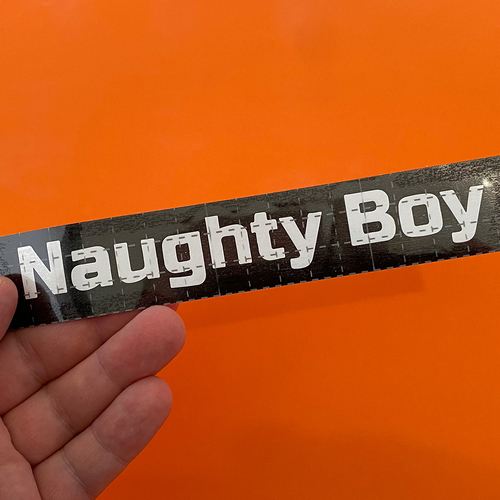 Naughty Boy Vinyl Decal