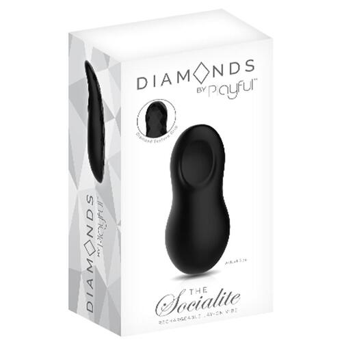 Playful Diamonds The Socialite - Rechargeable Lay-On Vibe Black