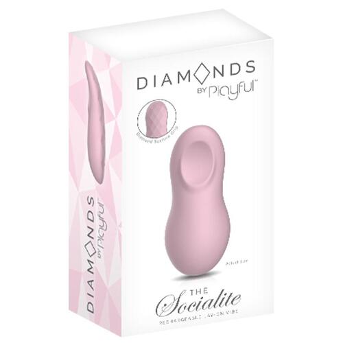 Playful Diamonds The Socialite - Rechargeable Lay-On Vibe Pink