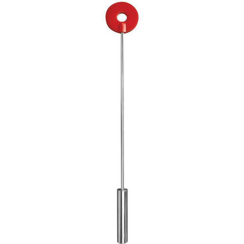 Leather Circle Tipped Crop
