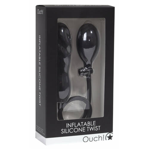 5.5" Inflatable Silicone Twist Dildo
