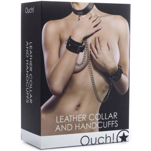Leather Collar + Handcuffs