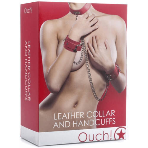 Leather Collar + Handcuffs