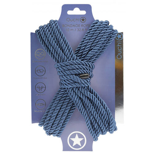 OUCH! Bondage Rope - 10 M - Navy Blue Navy Blue Nylon Bondage Rope - 10 metre Length