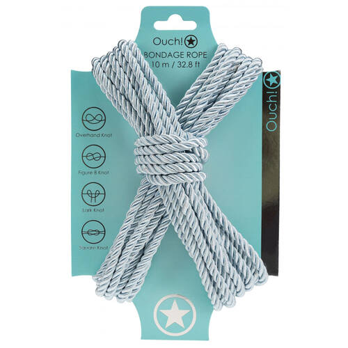 OUCH! Bondage Rope - 10 M - Powder Blue Powder Blue Nylon Bondage Rope - 10 metre Length