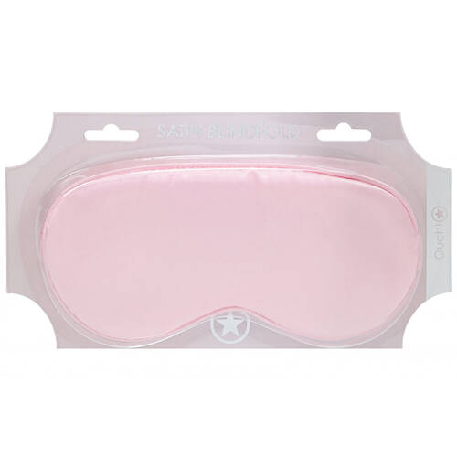 OUCH! Satin Mask - Powder Pink Powder Pink Eye Mask