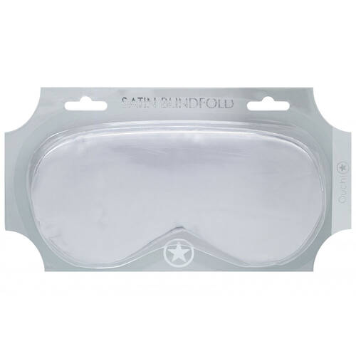 OUCH! Satin Mask - Silver Silver Eye Mask