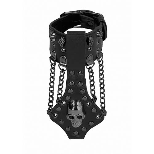 Bracelet With Skulls And Chains