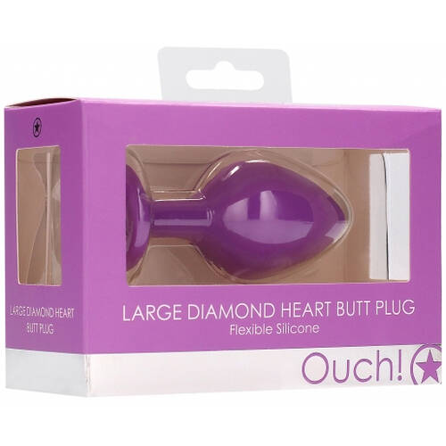 Large Diamond Heart Butt Plug
