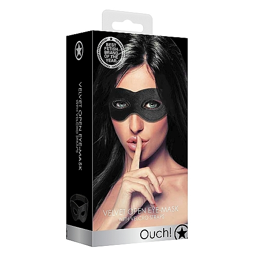 Velvet + Velcro Open Eye Mask