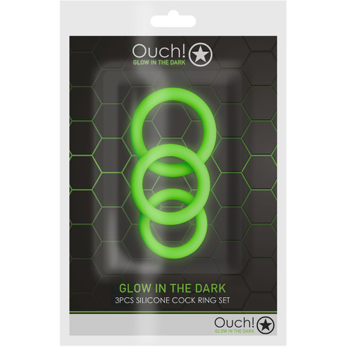Glowing Cock Rings x3