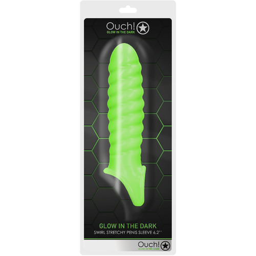6" Glowing Textured Penis Sleeve