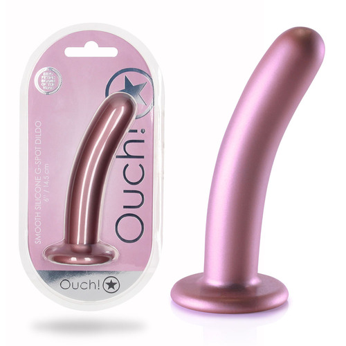 6" Smooth Silicone G-Spot Dildo